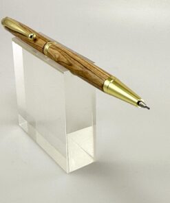 0,7 mm Vulpotlood (schetspotlood) - nieuw model " CreA-LuX - olijfhout en 24k plating