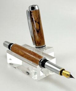 ComPENion Vulpen – chrome  & spalted birch  | Handgemaakt in België - Bock Upgrade