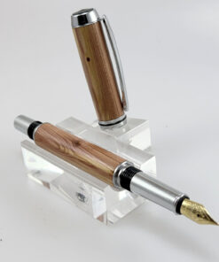 ComPENion PLUS - Vulpen – chrome & Jeneverbes hout | Handgemaakt in België